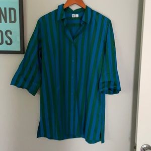 Uniqlo U oversized stripe button down